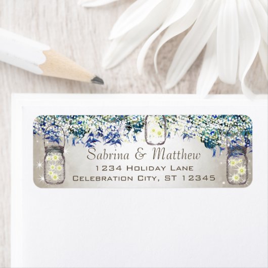 Rustic Luxe  Peacock Wedding Etiket (Insitu)