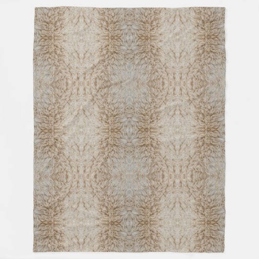 Rustic Luxe | Psychedelic Schaap Warme Wol Textuur Fleece Deken (Voorkant)