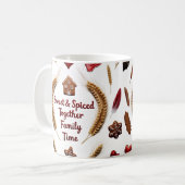 Rustic Luxury Gingerbread Family Christmas Classic Koffiemok (Voorkant links)