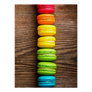 Rustic Macaron Stack Perfect Poster