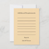 Rustic Macrame Boho Wedding Texture RSVP Kaartje (Achterkant)