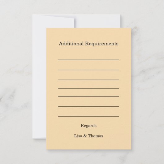 Rustic Macrame Boho Wedding Texture RSVP Kaartje (Achterkant)