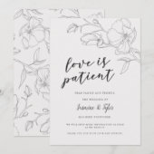 Rustic Magnolia Flowers Wedding Uitstel Aankondiging (Voorkant / Achterkant)