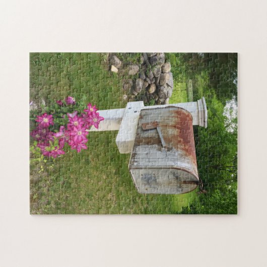 Rustic Mail Box Vermont. Legpuzzel (Horizontaal)