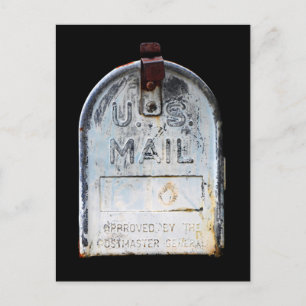 Rustic Mailbox Portret Uitnodiging Briefkaart