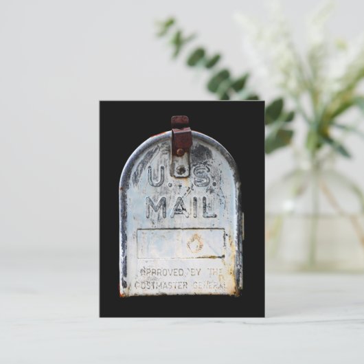 Rustic Mailbox Portret Uitnodiging Briefkaart (Staand voorkant)