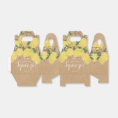 Rustic Main Squeeze Citroenen Bruidsfeest  Bedankdoosjes (Uitgevouwen)