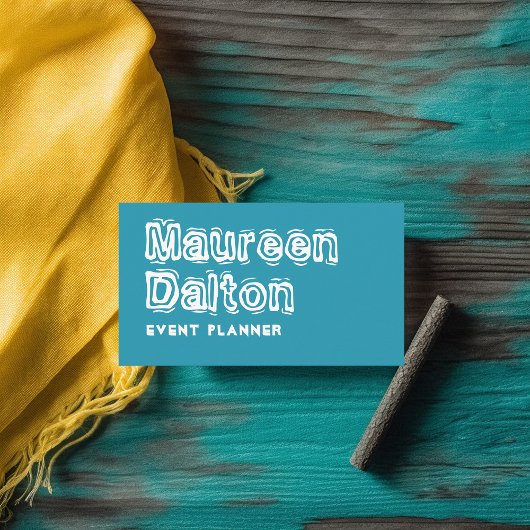 Rustic Make Waves Typography Visitekaartje