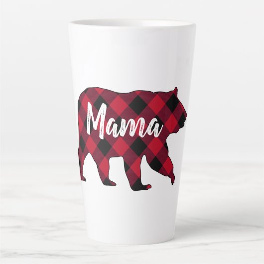 Rustic Mama Beer Red Buffalo Pset Latte Mok (Voorkant)