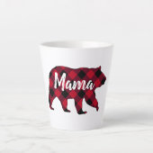 Rustic Mama Beer Red Buffalo Pset Latte Mok (Voorkant)