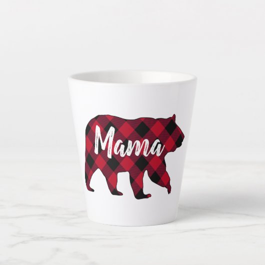 Rustic Mama Beer Red Buffalo Pset Latte Mok (Voorkant)