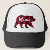 Rustic Mama Beer Red Buffalo Pset Trucker Hat Trucker Pet (Voorkant)