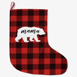 Rustic Mama Beer Red en Black Buffalo Pset Grote Kerstsok