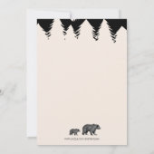 Rustic Mama en Babybeer Baby Shower Kaart (Achterkant)