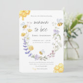 Rustic Mama naar wilde bloemen Baby shower Kaart (Staand voorkant)