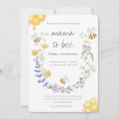 Rustic Mama naar wilde bloemen Baby shower Kaart (Voorkant)