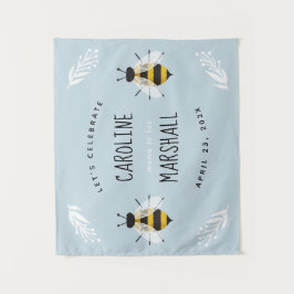 Rustic Mama to Bee Baby Boy Shower Bord Wandkleed