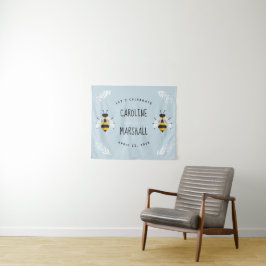 Rustic Mama to Bee Baby Boy Shower Bord Wandkleed