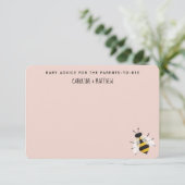 Rustic Mama to bee Baby shower Advice Kaart (Staand voorkant)