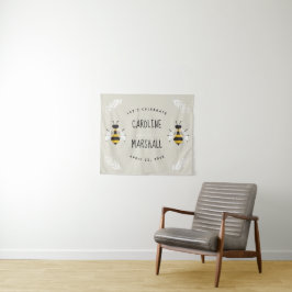 Rustic Mama to Bee Baby Shower Bord Wandkleed