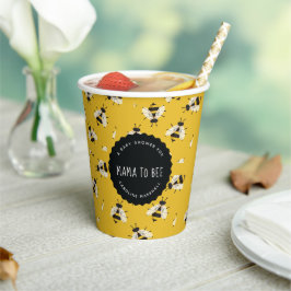 Rustic Mama to bee Baby shower Paper Cup Papieren Bekers