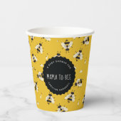 Rustic Mama to bee Baby shower Paper Cup Papieren Bekers (Voorkant)
