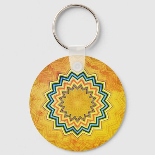 Rustic Mandala Sleutelhanger (Voorkant)