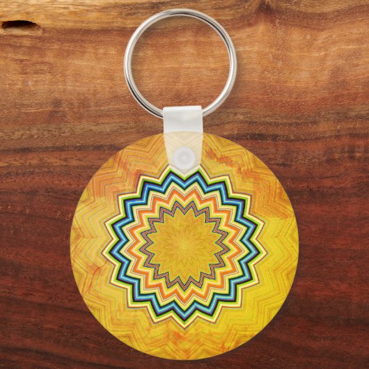 Rustic Mandala Sleutelhanger (Voorkant)