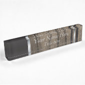 Rustic Manly Styled Name Bord Naambordje