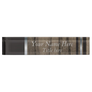 Rustic Manly Styled Name Bord Naambordje