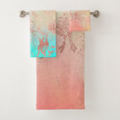 RUSTIC MARBLE CUSTOEL TOWEL SET VOOR AARDE TONE RU BAD HANDDOEK (Insitu)