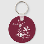 Rustic Marcela I Do Crew Bridesmaid Sleutelhanger (Voorkant)