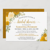 Rustic Marigold & Yellow Boho Rozen Vrijgezellenfe Kaart (Voorkant / Achterkant)