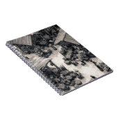 Rustic Market Sketch Sepia Notitieboek (Rechterzijde)