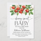 Rustic Market Strawberry Berry Sweet Baby Shower Kaart (Voorkant)