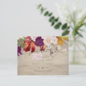 Rustic Maroon Ginger Blush Weddenschap redt de dat Briefkaart (Staand voorkant)
