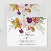 Rustic Maroon Ginger Blush Wedding (Voorkant / Achterkant)