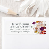 Rustic Maroon Ginger Blush Wedding Etiket (Insitu)