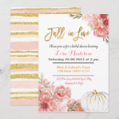 Rustic Marsala Pumpkin Herfst in Love Vrijgezellen Kaart (Voorkant / Achterkant)