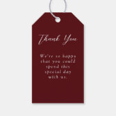 Rustic Marsala verbrande Oranje Herfst adem Cadeaulabel (Achterkant)