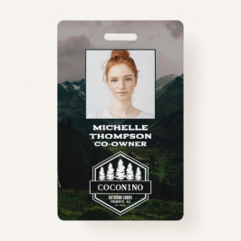 Rustic Masculine Forest Mountains Outdoors Badge