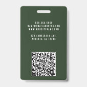 Rustic Masculine Forest Mountains Outdoors Badge (Achterkant)