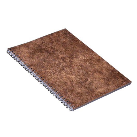 Rustic Masculine Walnut Brown Notitieboek (Rechterzijde)