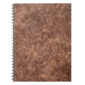 Rustic Masculine Walnut Brown Notitieboek (Voorkant)