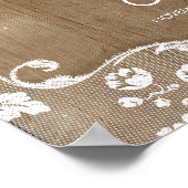 Rustic Mason Jar and Sunflower Welcome Sign Poster (Hoek)