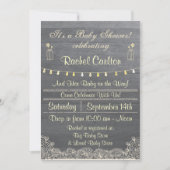 Rustic Mason Jar Baby shower Uitnodiging (Voorkant)