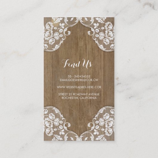 Rustic Mason Jar Baby's Breath and Sunflower Visitekaartje (Achterkant)