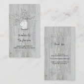 Rustic Mason Jar Baby's Breath String Lights Hood Visitekaartje (Voorkant / Achterkant)