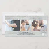 Rustic Mason Jar Baby's Breath Wedding Bedankt (Voorkant)