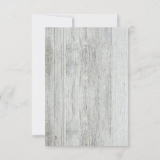 Rustic Mason Jar Baby's Breath Wedding RSVP Kaarte (Achterkant)